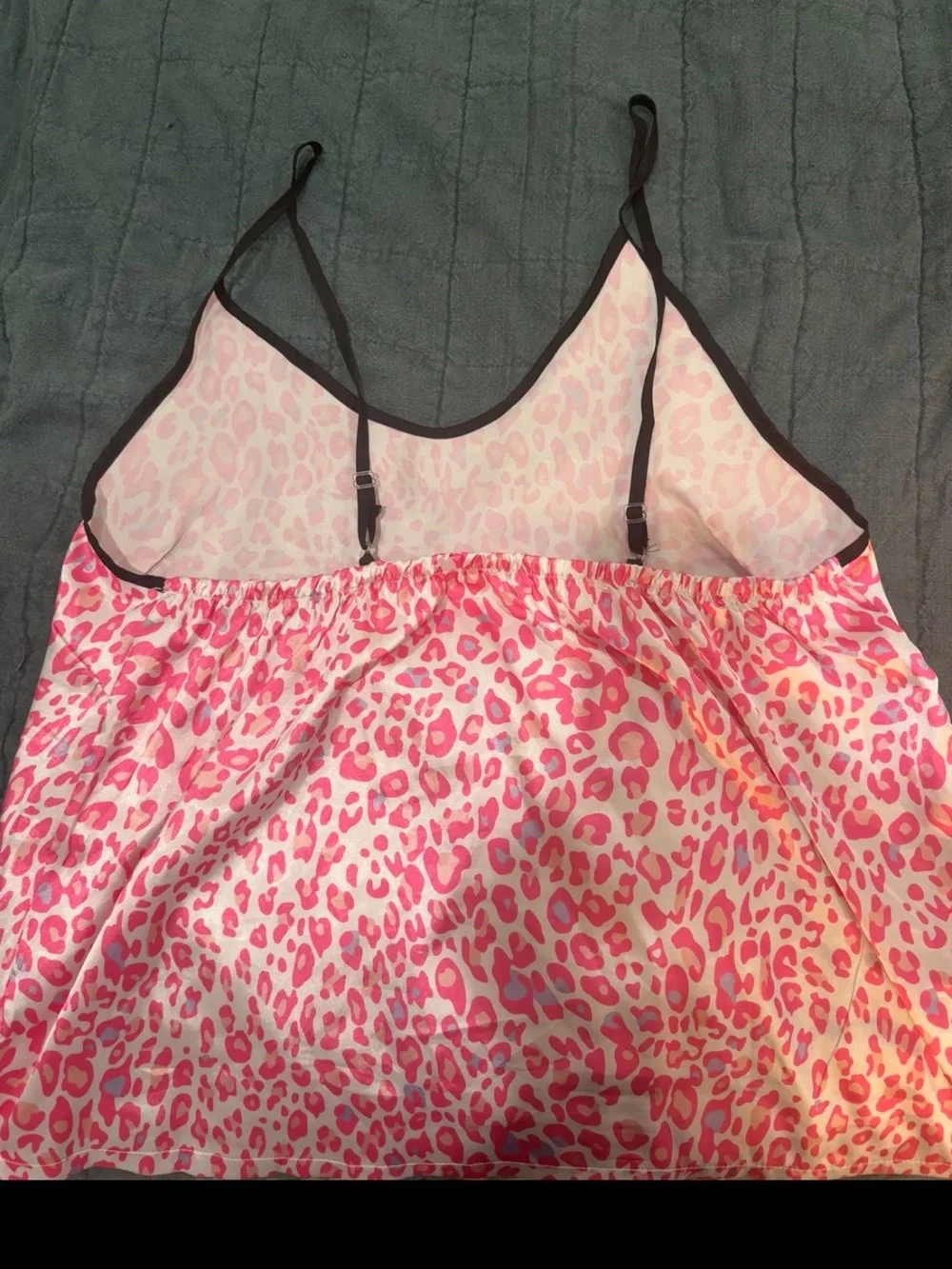 Pink Leopard Print Pajamas Two-Piece Set - Cute Tank & Shorts